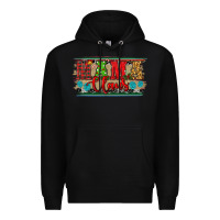Black christmas western mama claus Premium Hoodie - RanaPortraitStore