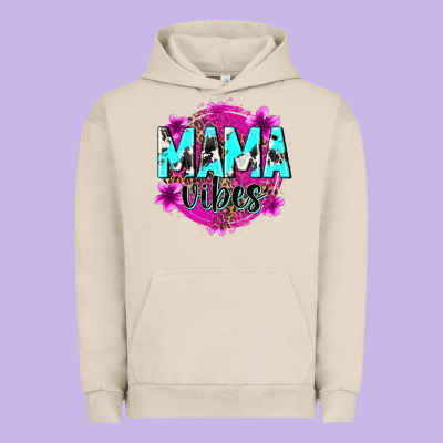 Mama Vibes Urban Hoodie Designed By Zillion Design Studio