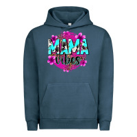 Pigment Midnight Navy mama vibes Urban Hoodie - Zillion Design Studio