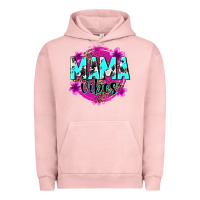 Pigment Salmon mama vibes Urban Hoodie - Zillion Design Studio