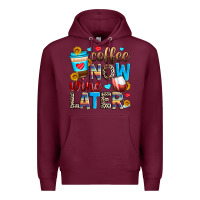 Burgundy coffee now wine later Premium Hoodie - Zillion Design Studio