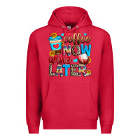 Cardinal coffee now wine later Premium Hoodie - Zillion Design Studio