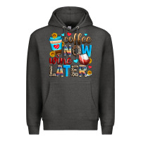 Charcoal Heather coffee now wine later Premium Hoodie - Zillion Design Studio