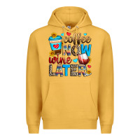 Mustard coffee now wine later Premium Hoodie - Zillion Design Studio