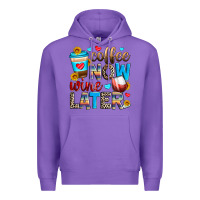 Purple coffee now wine later Premium Hoodie - Zillion Design Studio