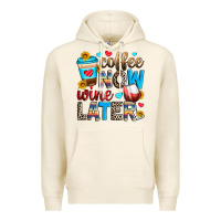 Tofu coffee now wine later Premium Hoodie - Zillion Design Studio