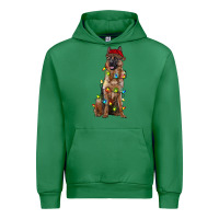 Emerald christmas german shepherd Urban Hoodie - RanaPortraitStore