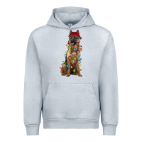 Heather Grey christmas german shepherd Urban Hoodie - RanaPortraitStore