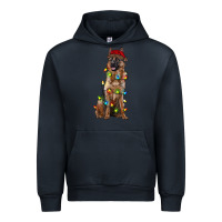 Navy christmas german shepherd Urban Hoodie - RanaPortraitStore