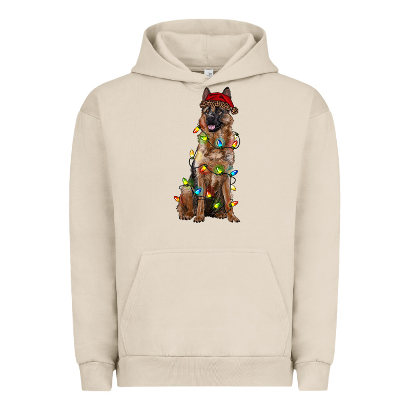 Christmas German Shepherd Urban Hoodie by RanaPortraitStore | Teevron