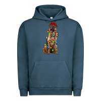 Pigment Midnight Navy christmas german shepherd Urban Hoodie - RanaPortraitStore