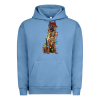 Pigment Pebble Blue christmas german shepherd Urban Hoodie - RanaPortraitStore