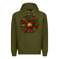 Army Green christmas sunflower Premium Hoodie - RanaPortraitStore