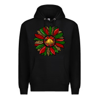 Black christmas sunflower Premium Hoodie - RanaPortraitStore