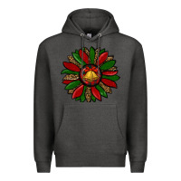 Charcoal Heather christmas sunflower Premium Hoodie - RanaPortraitStore