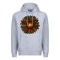 Heather Grey christmas sunflower Premium Hoodie - RanaPortraitStore