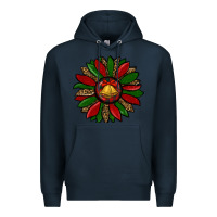 Navy christmas sunflower Premium Hoodie - RanaPortraitStore