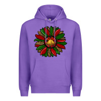 Purple christmas sunflower Premium Hoodie - RanaPortraitStore