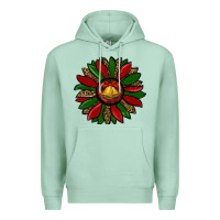 Seafoam christmas sunflower Premium Hoodie - RanaPortraitStore