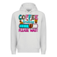 Dove Grey coffee loading please wait Premium Hoodie - Zillion Design Studio