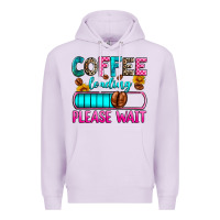 Lilac coffee loading please wait Premium Hoodie - Zillion Design Studio