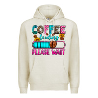 Oatmeal Heather coffee loading please wait Premium Hoodie - Zillion Design Studio