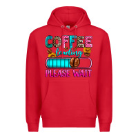 Red coffee loading please wait Premium Hoodie - Zillion Design Studio