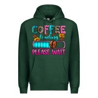 Sports Green coffee loading please wait Premium Hoodie - Zillion Design Studio