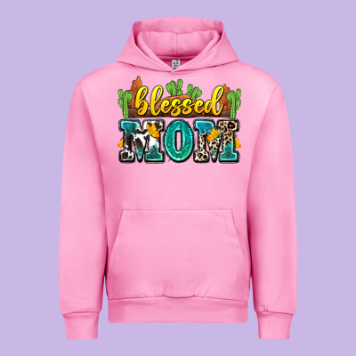 Blessed Mom Urban Hoodie Designed By Zillion Design Studio