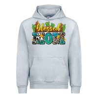 Heather Grey blessed mom Urban Hoodie - Zillion Design Studio