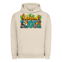 Pigment French Oak blessed mom Urban Hoodie - Zillion Design Studio