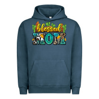Pigment Midnight Navy blessed mom Urban Hoodie - Zillion Design Studio
