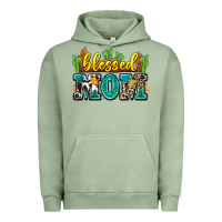 Pigment Oil Green blessed mom Urban Hoodie - Zillion Design Studio