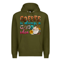 Army Green coffee is always good idea Premium Hoodie - Zillion Design Studio