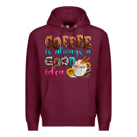 Burgundy coffee is always good idea Premium Hoodie - Zillion Design Studio