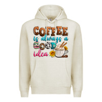Oatmeal Heather coffee is always good idea Premium Hoodie - Zillion Design Studio