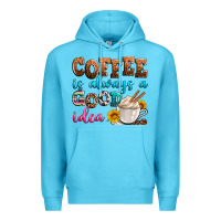 Ocean Blue coffee is always good idea Premium Hoodie - Zillion Design Studio