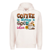 Pale Pink coffee is always good idea Premium Hoodie - Zillion Design Studio