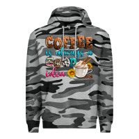 Slate Camo coffee is always good idea Premium Hoodie - Zillion Design Studio