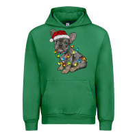 Emerald christmas french bulldog Urban Hoodie - RanaPortraitStore