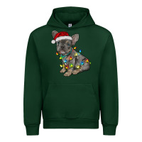 Forest Green christmas french bulldog Urban Hoodie - RanaPortraitStore