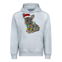 Heather Grey christmas french bulldog Urban Hoodie - RanaPortraitStore
