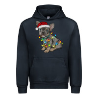 Navy christmas french bulldog Urban Hoodie - RanaPortraitStore