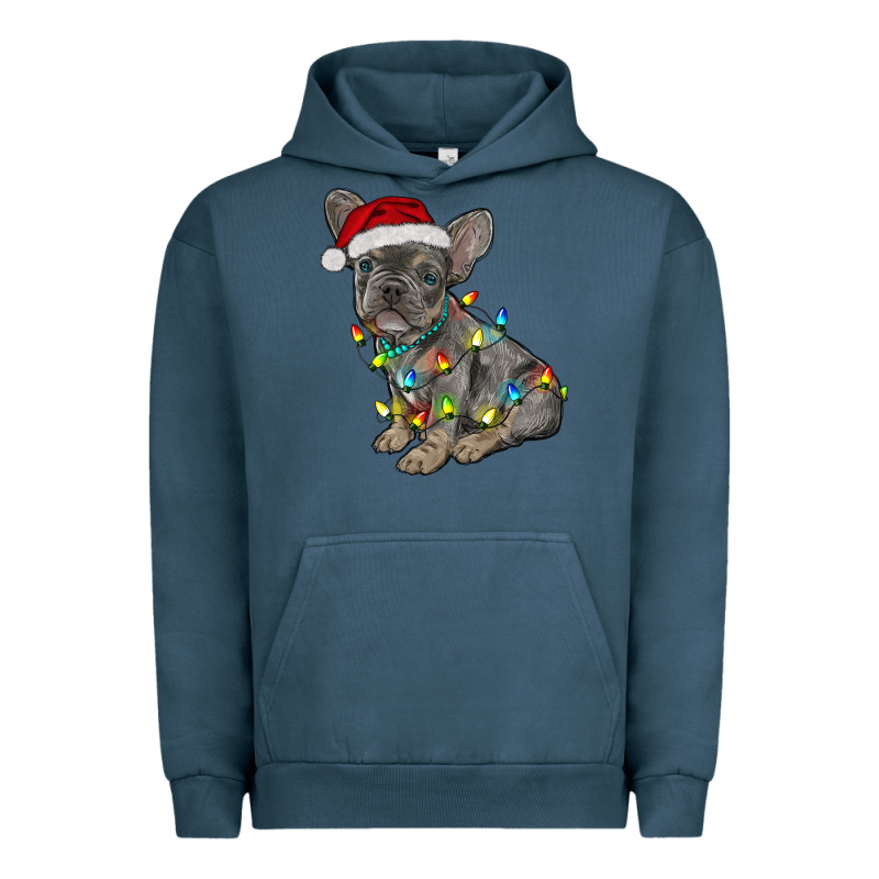Christmas French Bulldog Urban Hoodie by RanaPortraitStore | Teevron