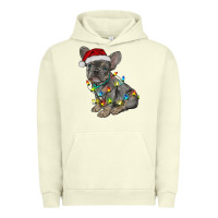 Pigment Pistachio christmas french bulldog Urban Hoodie - RanaPortraitStore