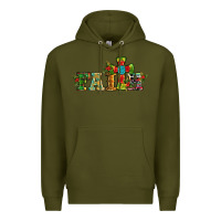 Army Green christmas cross faith Premium Hoodie - RanaPortraitStore