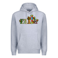 Heather Grey christmas cross faith Premium Hoodie - RanaPortraitStore