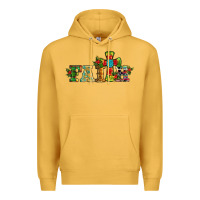 Mustard christmas cross faith Premium Hoodie - RanaPortraitStore