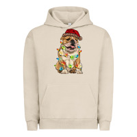 Pigment French Oak christmas bulldog Urban Hoodie - RanaPortraitStore