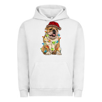 Pigment Lunar Rock christmas bulldog Urban Hoodie - RanaPortraitStore